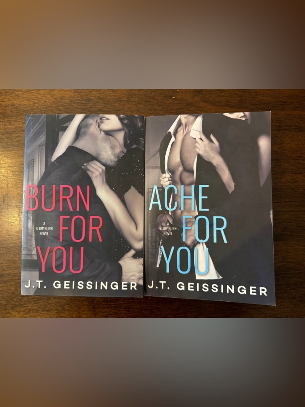 Burn For You and Ache For You by J.T. Geissinger - Book bundle - Paperback